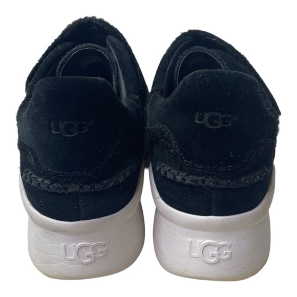 Ugg Women’s Ashby Spill Black Suede Sneakers - Picture 6 of 10